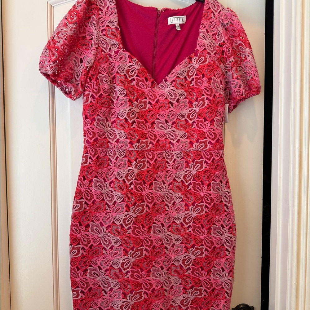 SIENA Pink Lace Dress - NWT